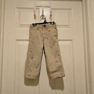 Baby GAP toddler boys tan khaki chino pants toddler Size 2t